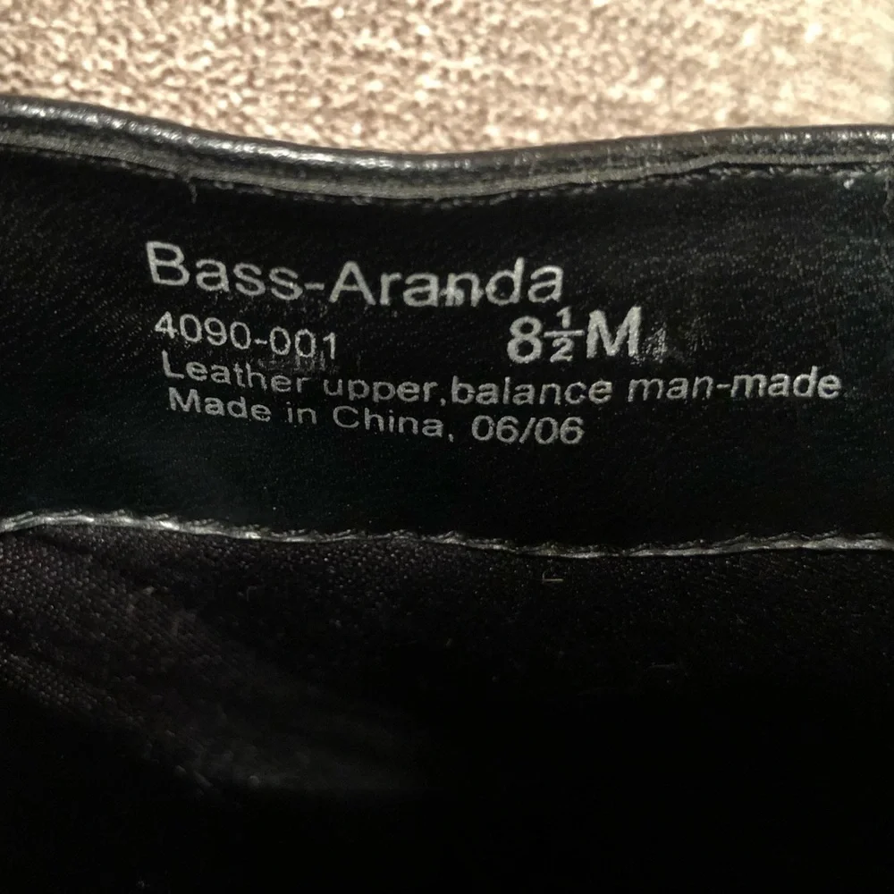 Bass Genuine Leather Black Mules - Picture 10 of 10